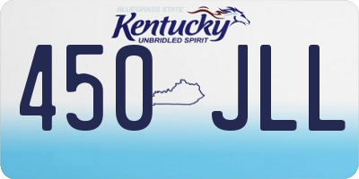 KY license plate 450JLL