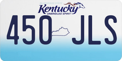 KY license plate 450JLS