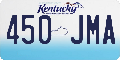 KY license plate 450JMA
