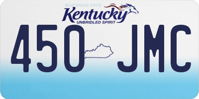 KY license plate 450JMC