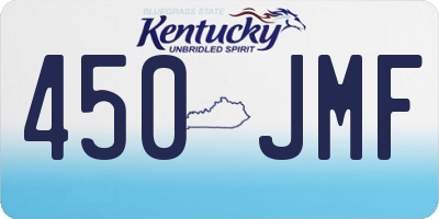 KY license plate 450JMF