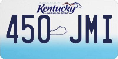 KY license plate 450JMI
