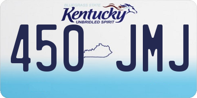 KY license plate 450JMJ