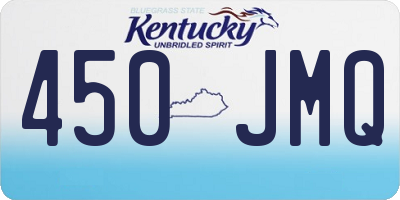 KY license plate 450JMQ