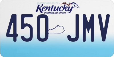 KY license plate 450JMV