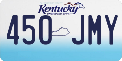 KY license plate 450JMY
