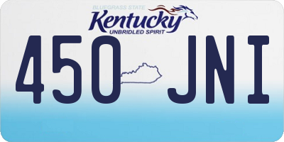 KY license plate 450JNI