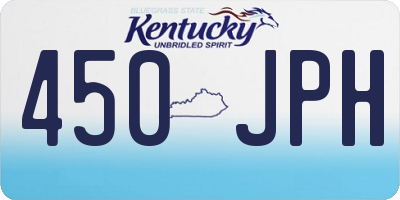 KY license plate 450JPH