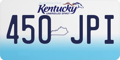 KY license plate 450JPI