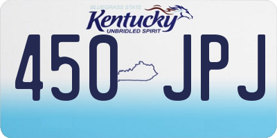 KY license plate 450JPJ