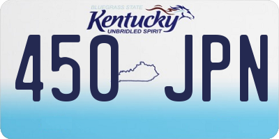 KY license plate 450JPN