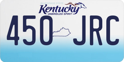 KY license plate 450JRC
