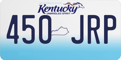 KY license plate 450JRP