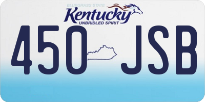 KY license plate 450JSB