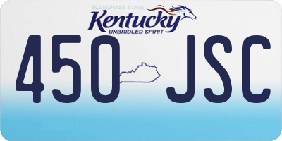 KY license plate 450JSC