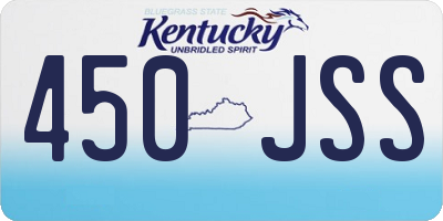 KY license plate 450JSS