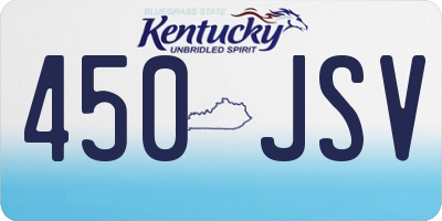 KY license plate 450JSV