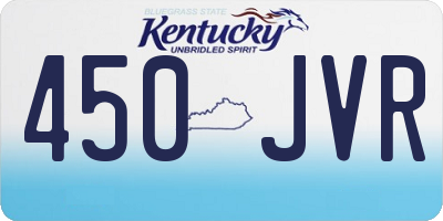 KY license plate 450JVR