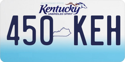 KY license plate 450KEH