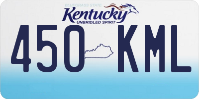 KY license plate 450KML