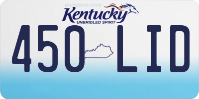 KY license plate 450LID