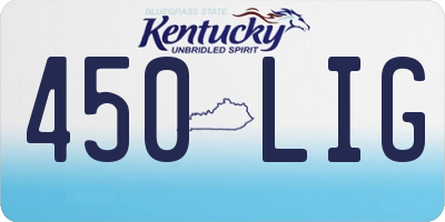 KY license plate 450LIG