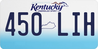 KY license plate 450LIH