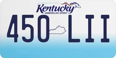 KY license plate 450LII