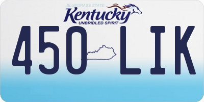 KY license plate 450LIK