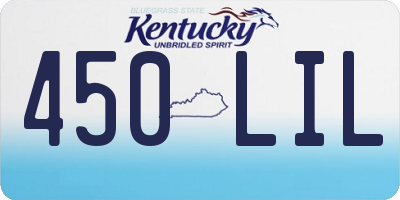 KY license plate 450LIL