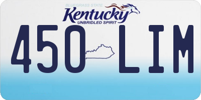KY license plate 450LIM