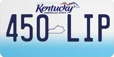 KY license plate 450LIP
