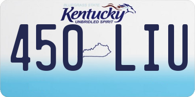 KY license plate 450LIU