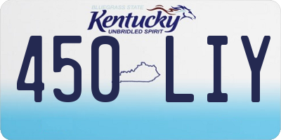 KY license plate 450LIY