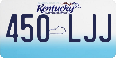 KY license plate 450LJJ