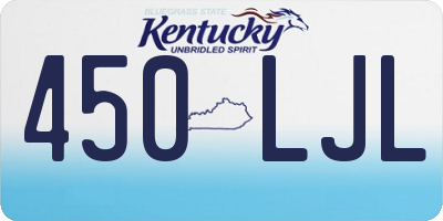 KY license plate 450LJL