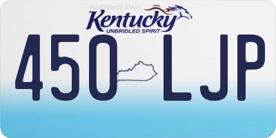 KY license plate 450LJP