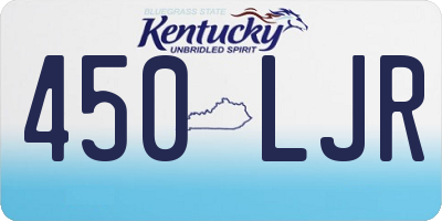 KY license plate 450LJR