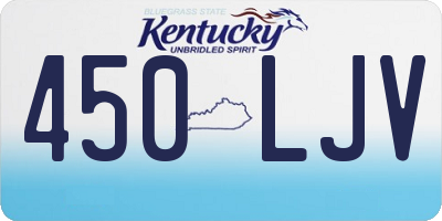 KY license plate 450LJV
