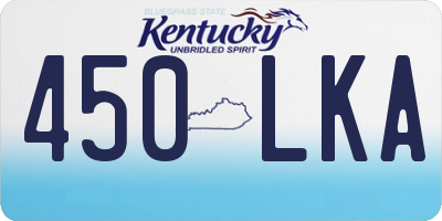 KY license plate 450LKA