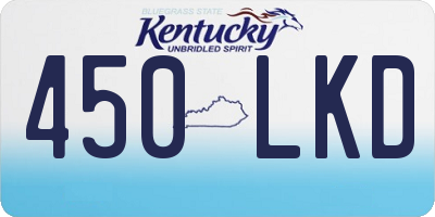 KY license plate 450LKD
