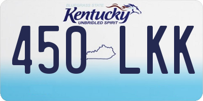 KY license plate 450LKK