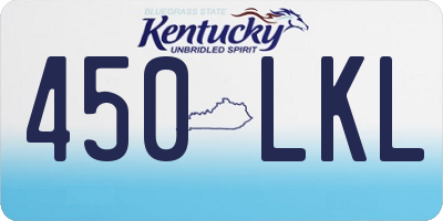 KY license plate 450LKL