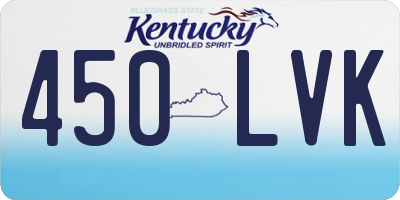 KY license plate 450LVK