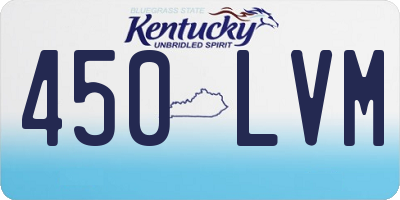 KY license plate 450LVM