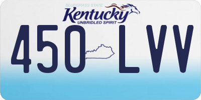 KY license plate 450LVV