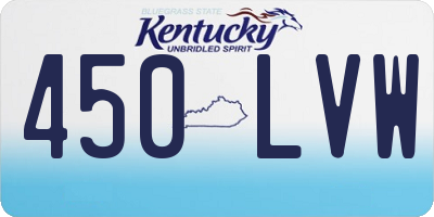 KY license plate 450LVW