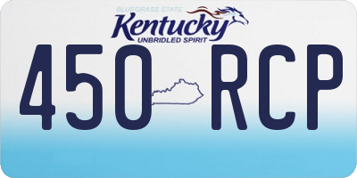 KY license plate 450RCP
