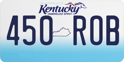 KY license plate 450ROB