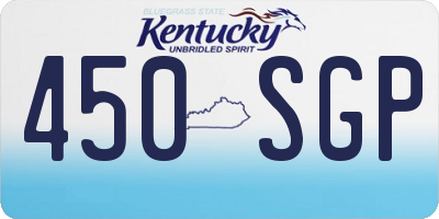 KY license plate 450SGP